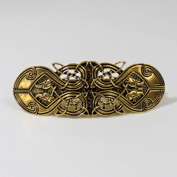 New Celtic Knot Viking Bird Hair Barrette Clip - Picture 3 of 10